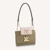 Replica Louis Vuitton LV Women Twist MM Handbag Galet Gray Epi Grained Cowhide Leather 14
