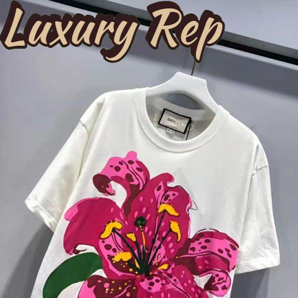 Replica Gucci Men Ken Scott Print Cotton T-Shirt Crewneck Oversize Fit 6