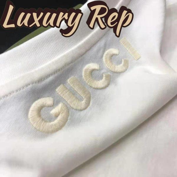Replica Gucci Men Ken Scott Print Cotton T-Shirt Crewneck Oversize Fit 9