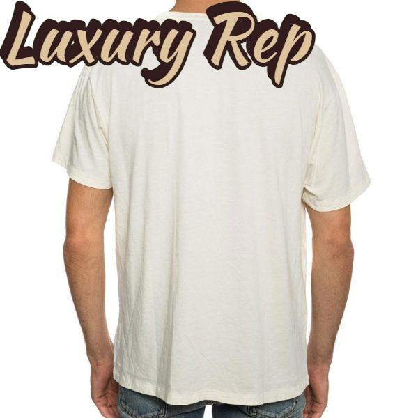 Replica Gucci Men Oversize T-Shirt with Interlocking G-White 6