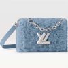 Replica Louis Vuitton LV Women Twist MM Handbag Indigo Blue Epi Grained Cowhide Leather 16