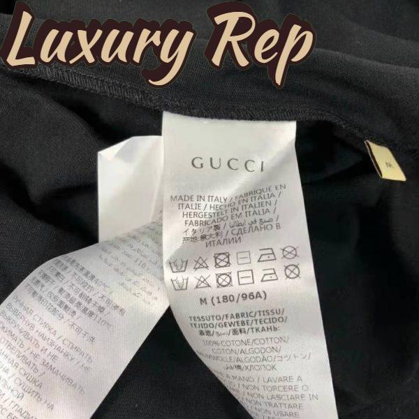 Replica Gucci Men The North Face x Gucci Cotton T-Shirt Black Jersey Crewneck Oversize Fit 12
