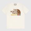 Replica Gucci Men The North Face x Gucci Cotton T-Shirt Black Jersey Crewneck Oversize Fit 13