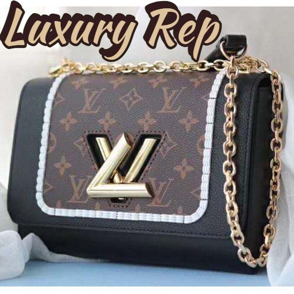 Replica Louis Vuitton LV Women Twist MM Handbag Monogram Coated Canvas 6