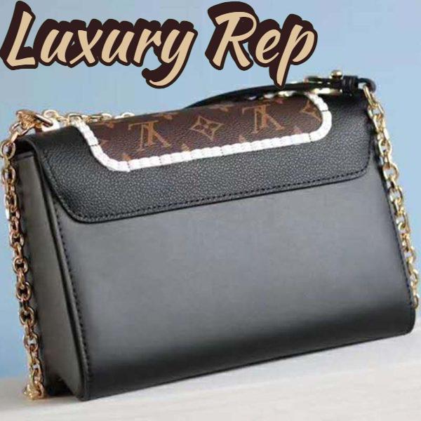 Replica Louis Vuitton LV Women Twist MM Handbag Monogram Coated Canvas 7
