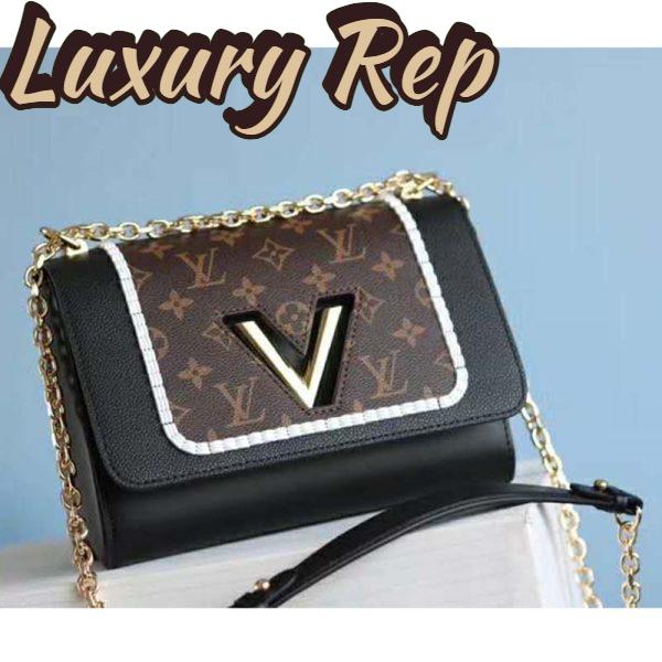 Replica Louis Vuitton LV Women Twist MM Handbag Monogram Coated Canvas 9