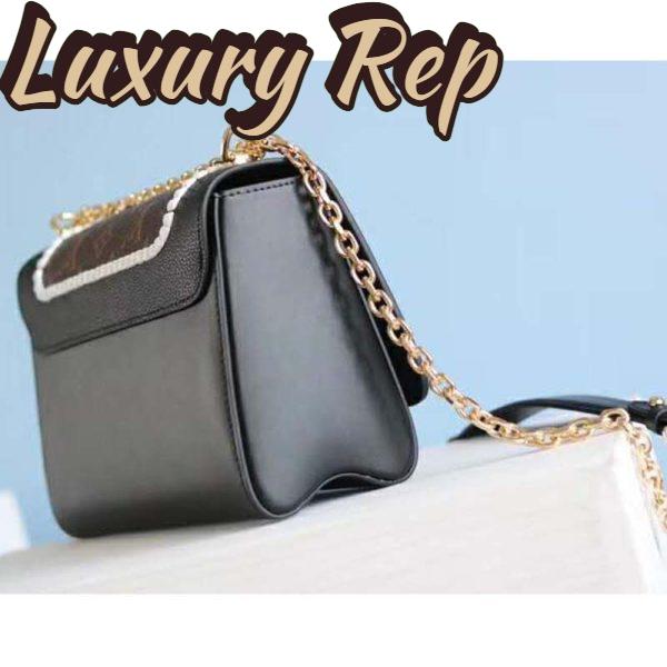 Replica Louis Vuitton LV Women Twist MM Handbag Monogram Coated Canvas 10