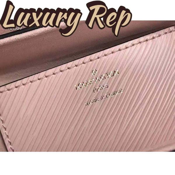 Replica Louis Vuitton LV Women Twist MM Handbag Pink Epi Smooth Grained Leather 9