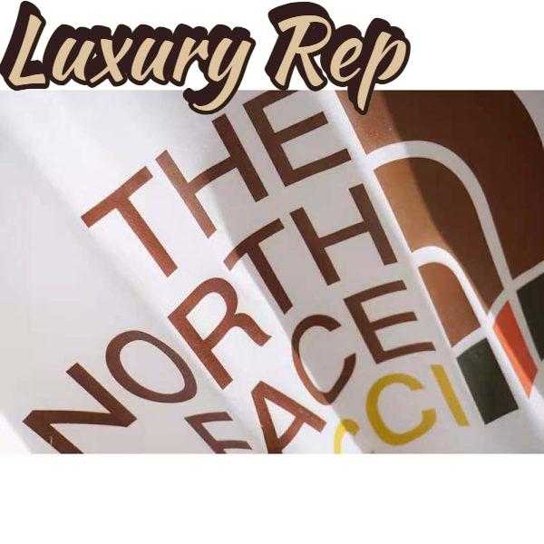 Replica Gucci Men The North Face x Gucci Print Cotton T-Shirt Jersey Crewneck Short Sleeves 5