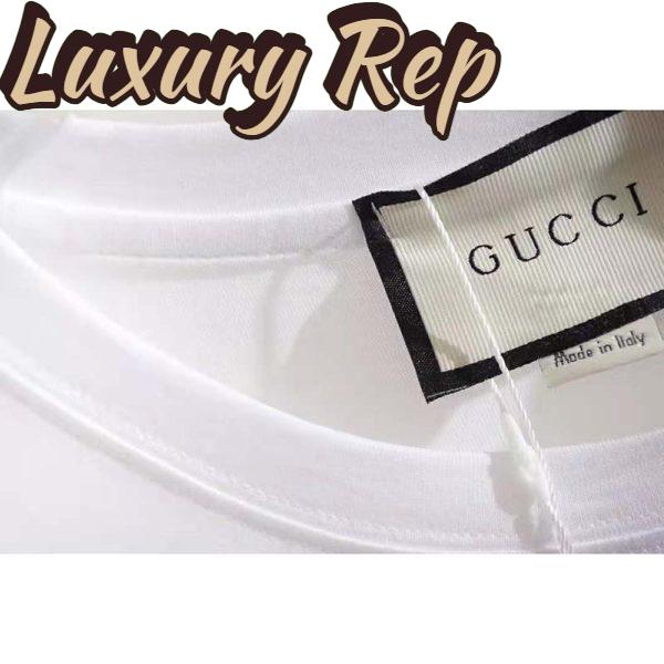 Replica Gucci Men The North Face x Gucci Print Cotton T-Shirt Jersey Crewneck Short Sleeves 9