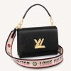 Replica Louis Vuitton LV Women Twist MM Lemon Handbag White Epi Grained Cowhide 14
