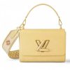 Replica Louis Vuitton LV Women Twist MM LV Love Lock Charms Handbag in Epi Cowhide Leather-Black 12
