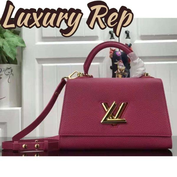 Replica Louis Vuitton LV Women Twist One Handle BB Handbag Dragon Fruit Pink Taurillon 3