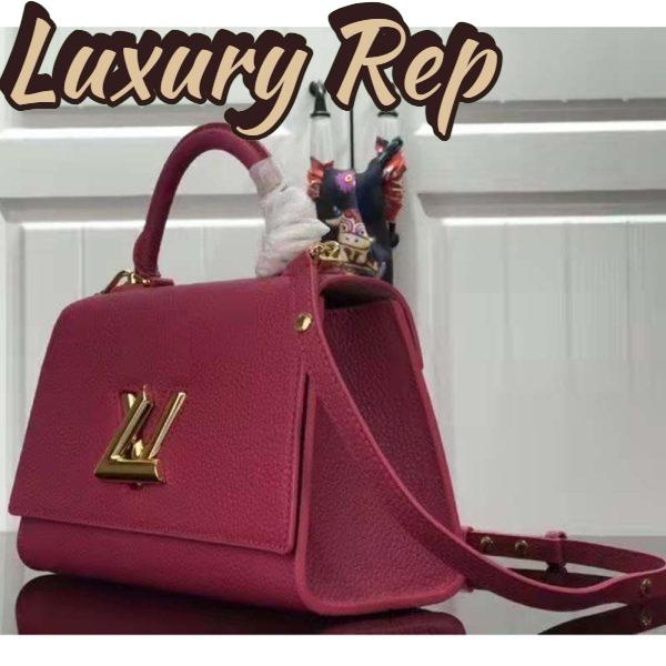 Replica Louis Vuitton LV Women Twist One Handle BB Handbag Dragon Fruit Pink Taurillon 4