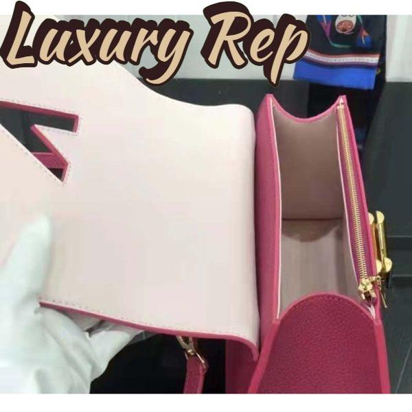 Replica Louis Vuitton LV Women Twist One Handle BB Handbag Dragon Fruit Pink Taurillon 6