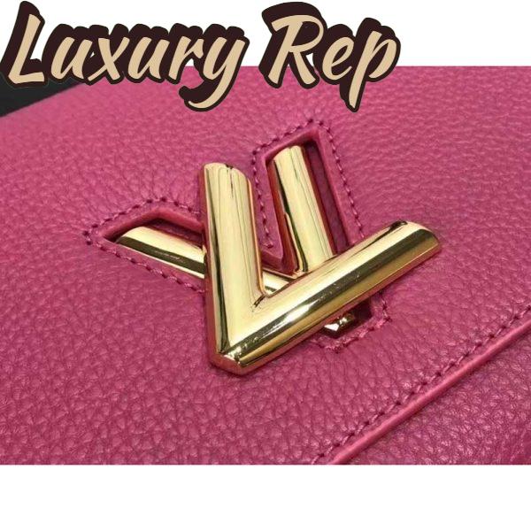 Replica Louis Vuitton LV Women Twist One Handle BB Handbag Dragon Fruit Pink Taurillon 7