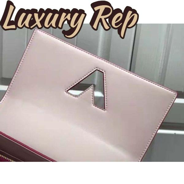 Replica Louis Vuitton LV Women Twist One Handle BB Handbag Dragon Fruit Pink Taurillon 9
