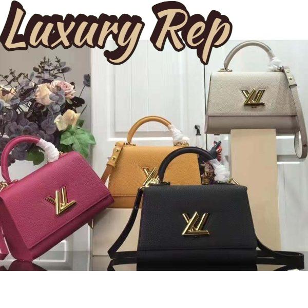 Replica Louis Vuitton LV Women Twist One Handle BB Handbag Dragon Fruit Pink Taurillon 12
