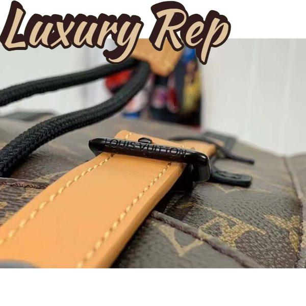 Replica Louis Vuitton LV Unisex Christopher PM Backpack Monogram Canvas Cowhide Leather 14