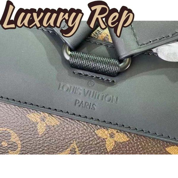 Replica Louis Vuitton LV Unisex Christopher PM Backpack Monogram Canvas Cowhide Leather 15
