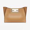 Replica Fendi Women Way Medium Made of Camellia-Colored Leather Bag-White 11