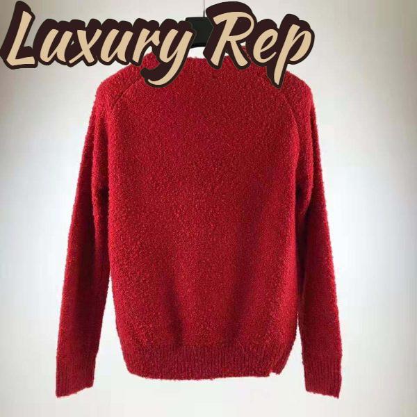 Replica Chanel Women Pullover Wool and Mixed Fibers & Cashmere Sweater-Red 7