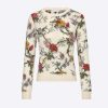 Replica Dior Women CD Sweater Ecru Technical Cashmere Wool Knit Dior Bandana Motif 16