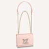 Replica Louis Vuitton LV Women Twist PM Handbag Black Epi Grained Calfskin Leather 14