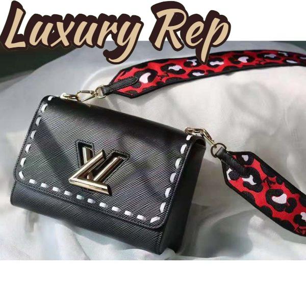 Replica Louis Vuitton LV Women Twist PM Handbag Black Epi Grained Calfskin Leather 3