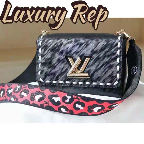 Replica Louis Vuitton LV Women Twist PM Handbag Black Epi Grained Calfskin Leather 4