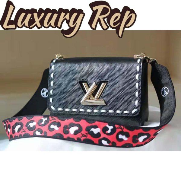 Replica Louis Vuitton LV Women Twist PM Handbag Black Epi Grained Calfskin Leather 5