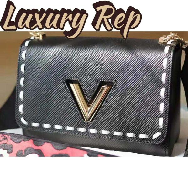 Replica Louis Vuitton LV Women Twist PM Handbag Black Epi Grained Calfskin Leather 7