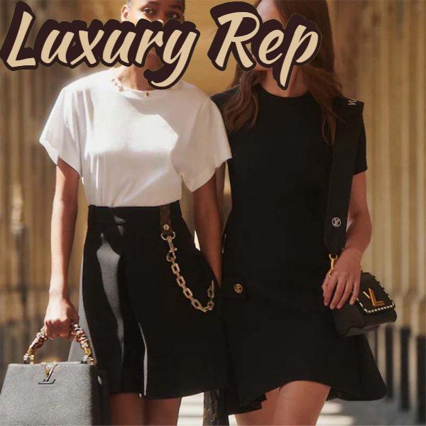 Replica Louis Vuitton LV Women Twist PM Handbag Black Epi Grained Calfskin Leather 12