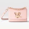 Replica Louis Vuitton LV Women Twist PM Handbag Quartz White Epi Grained Leather 13
