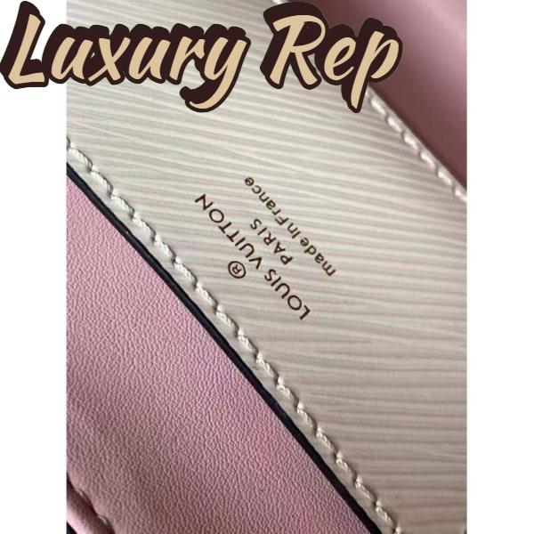 Replica Louis Vuitton LV Women Twist PM Handbag Quartz White Epi Grained Leather 11