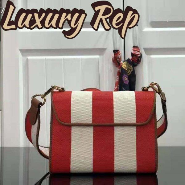 Replica Louis Vuitton LV Women Twist PM Handbag Red Embroidered Canvas Calf Leather 4