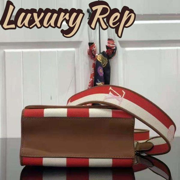 Replica Louis Vuitton LV Women Twist PM Handbag Red Embroidered Canvas Calf Leather 5