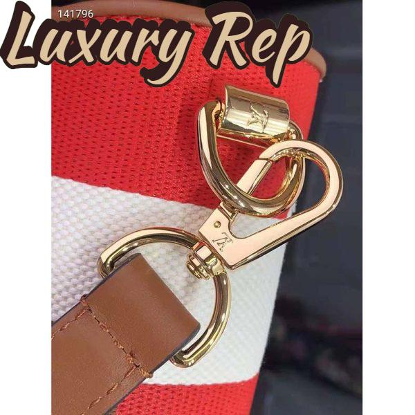 Replica Louis Vuitton LV Women Twist PM Handbag Red Embroidered Canvas Calf Leather 8