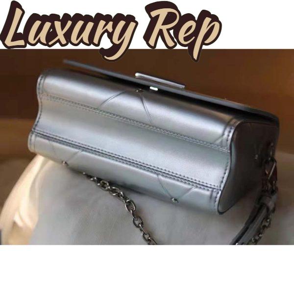 Replica Louis Vuitton LV Women Twist PM Handbag Silver Argent Sheepskin Calfskin Leather 10