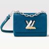 Replica Louis Vuitton LV Women Twist PM Handbag Silver Argent Sheepskin Calfskin Leather 12