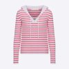 Replica Dior Women Dioraura Sweater Multicolor Cashmere Embroidered Bee Emblem Oversized Fit 15