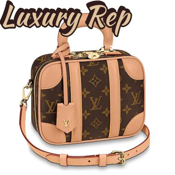 Replica Louis Vuitton LV Women Valisette BB Handbag in Monogram Canvas-Brown