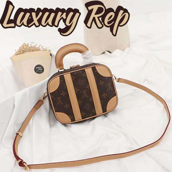 Replica Louis Vuitton LV Women Valisette BB Handbag in Monogram Canvas-Brown 4