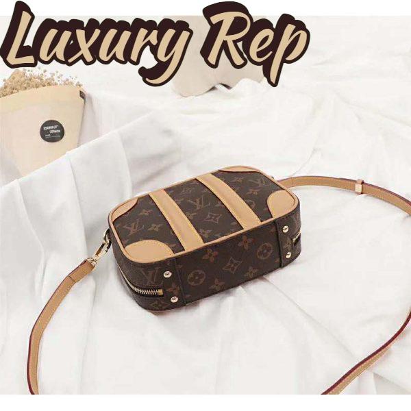 Replica Louis Vuitton LV Women Valisette BB Handbag in Monogram Canvas-Brown 6