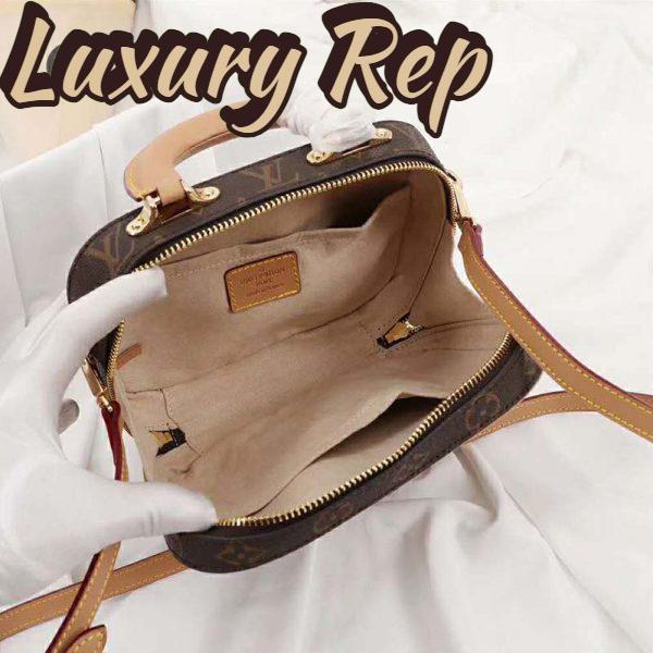 Replica Louis Vuitton LV Women Valisette BB Handbag in Monogram Canvas-Brown 7