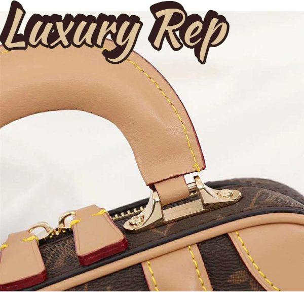 Replica Louis Vuitton LV Women Valisette BB Handbag in Monogram Canvas-Brown 9