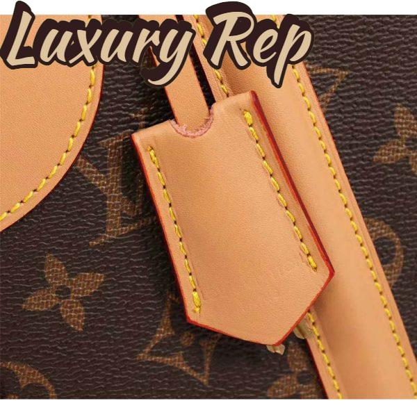 Replica Louis Vuitton LV Women Valisette PM Handbag in Monogram Canvas-Brown 10