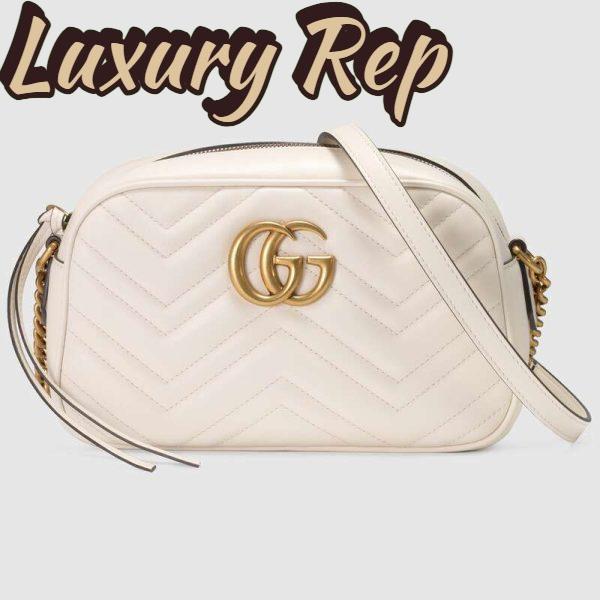 Replica Gucci GG Women GG Marmont Small Shoulder Bag in Matelassé Chevron Leather 3