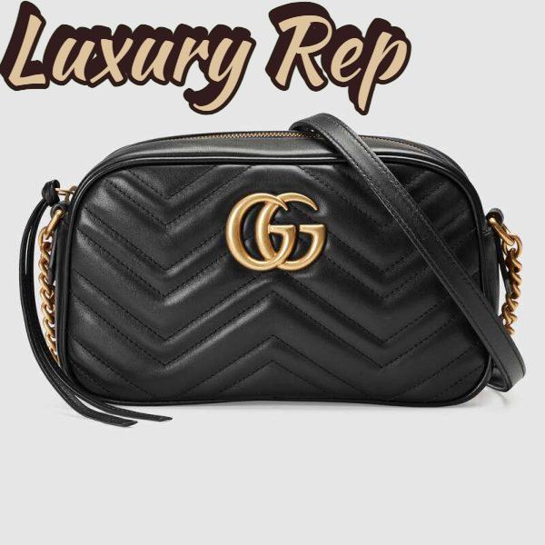 Replica Gucci GG Women GG Marmont Small Shoulder Bag in Matelassé Chevron Leather 5