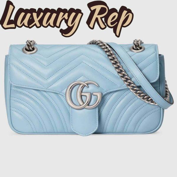 Replica Gucci GG Women GG Marmont Small Shoulder Bag Matelassé Chevron